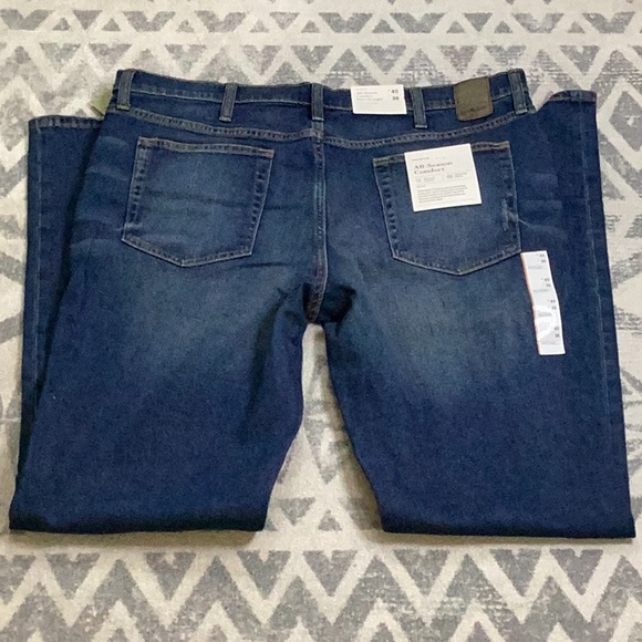 GoodFellow CoolMax All Season Big & Tall SlimStraight Distressed Jeans 40/36 - Picture 8 of 9